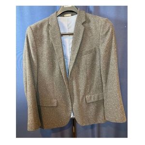 42 S Banana Republic Grey Speckled Wool sport coat, Tailored Slim Fit
